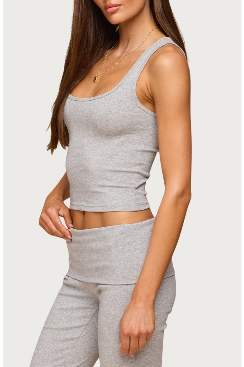 Linda Rib Crop Tank, Alternate, color, DARK-GRAY-MELANGE