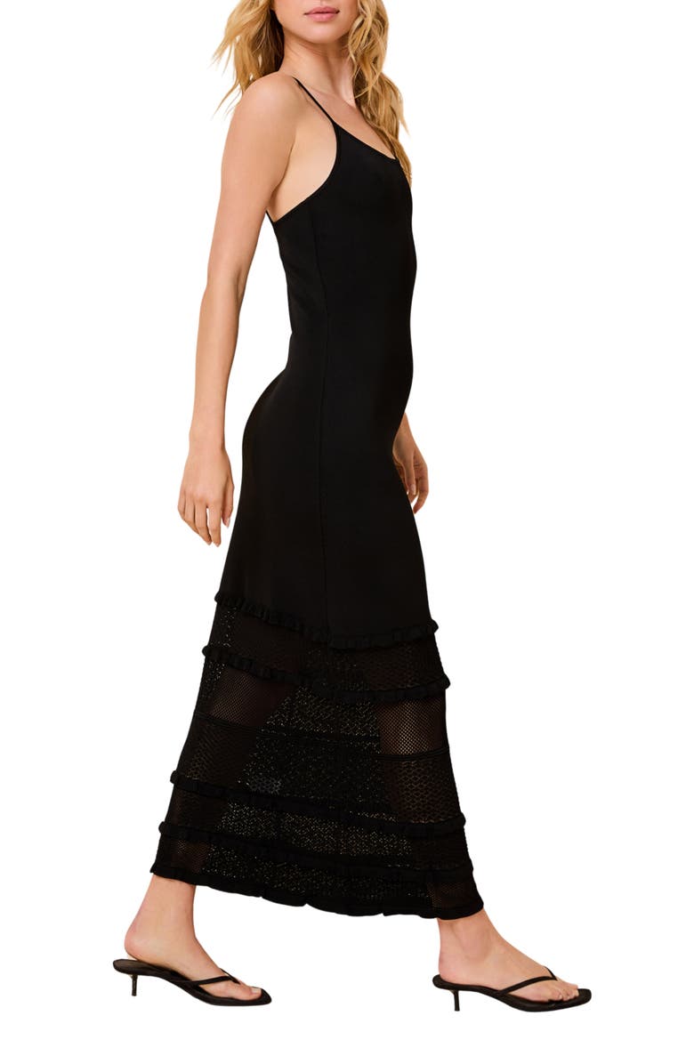 Solid & Striped The Gabrielle Sleeveless Knit Maxi Dress, Alternate, color, Noir