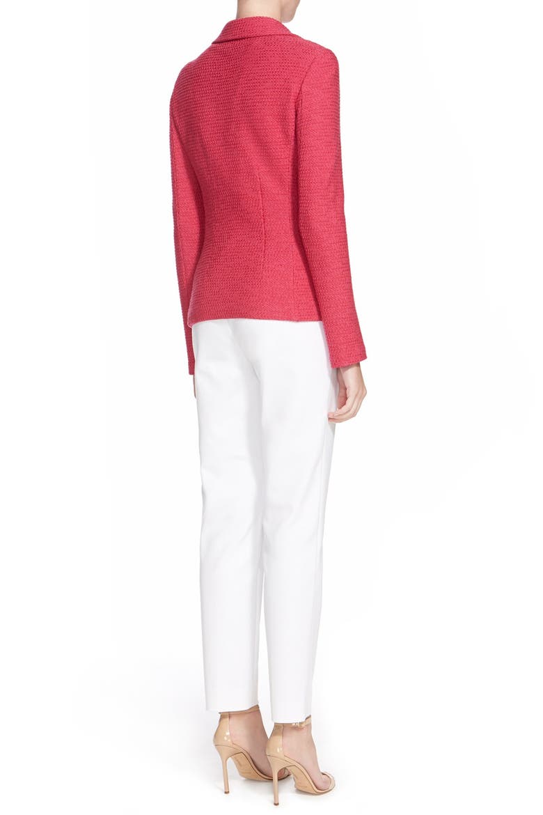 'Bonbon' Knit Jacket, Alternate, color, CERISE