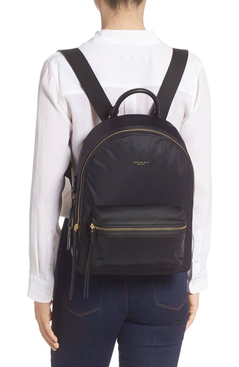 Tory Burch Perry Nylon Backpack, Alternate, color,