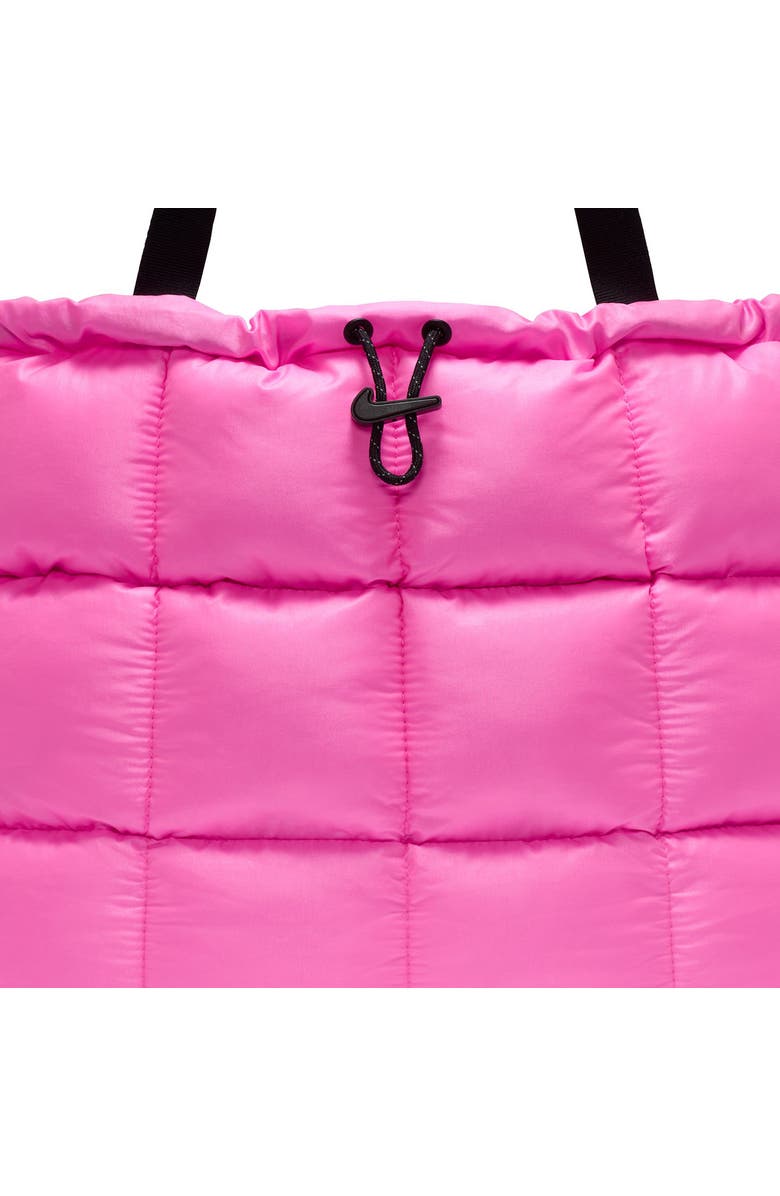 Jordan Nike Quilted Tote, Alternate, color, Pink Spell/ Black/ Black