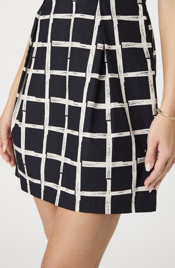 Funnel Neck Cotton Minidress