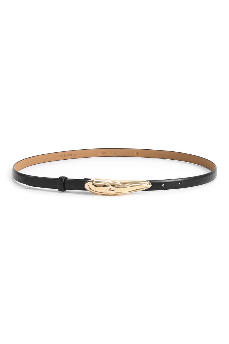 Liquid Luxe Belt, Main, color, BLACK