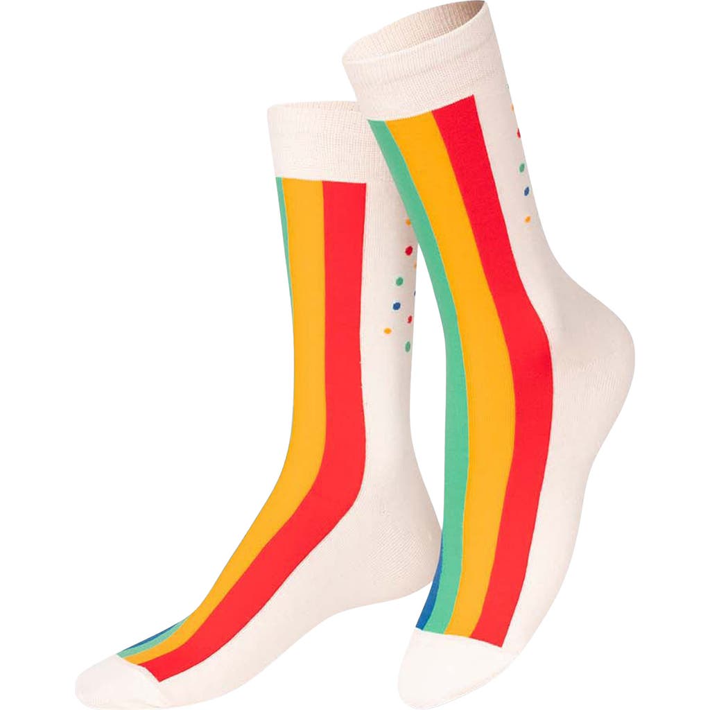 Doiy Rainbow Cake 3d Crew Socks In Brown