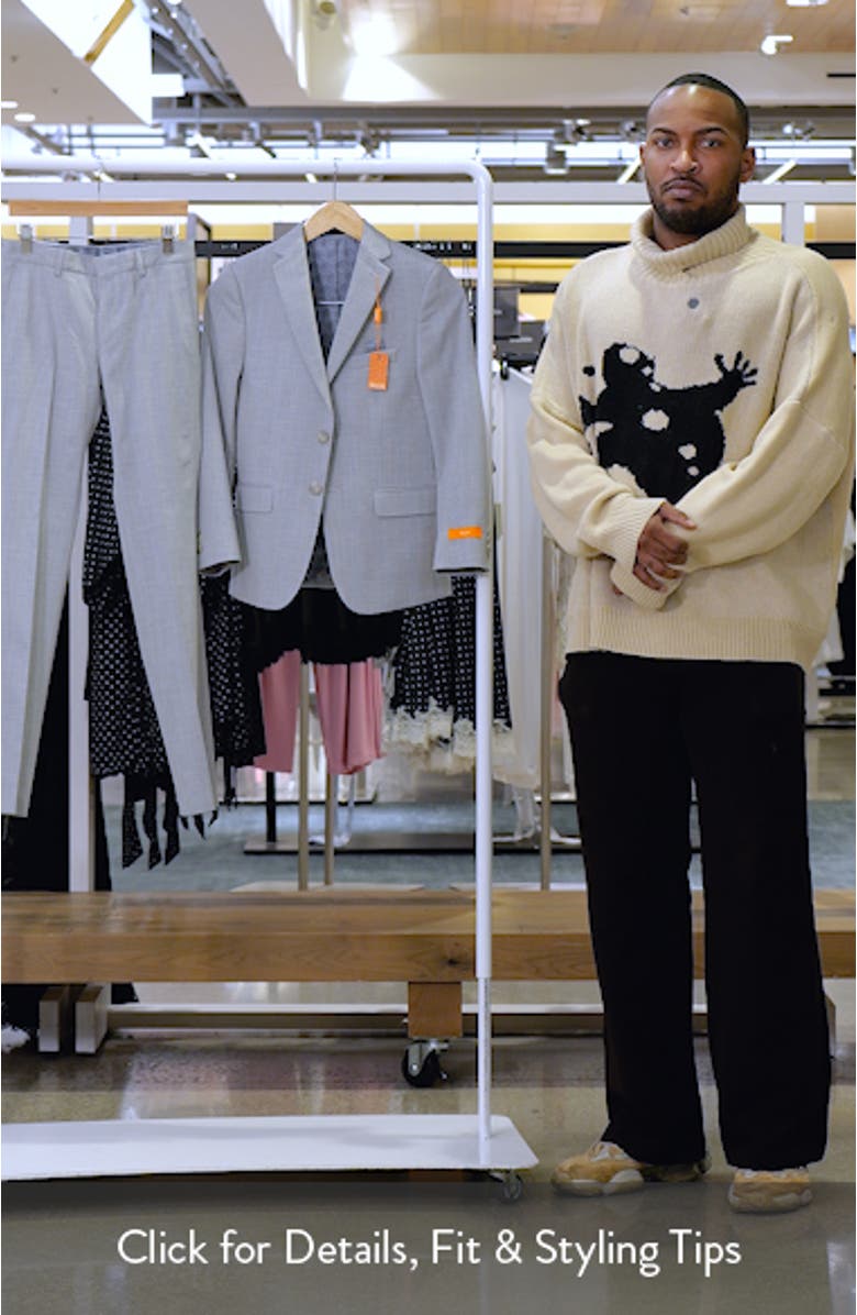 Kids' Grey Check Stretch Suit, sales video thumbnail