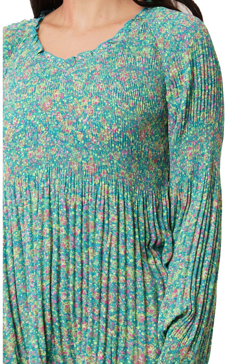 Pleated Ruffle Top, Alternate, color, JUNIPER
