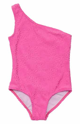 Kids' Bubblegum Bloom One-Shoulder One-Piece Swimsuit