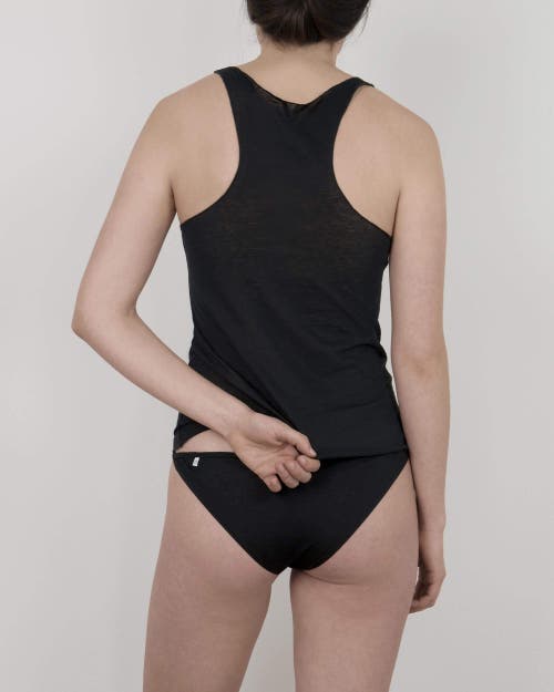 Oddobody Organic Cotton Roller Tank In Midnight