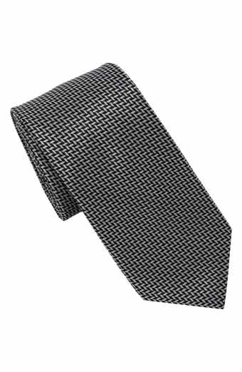 KARL LAGERFELD PARIS Herringbone Print Tie