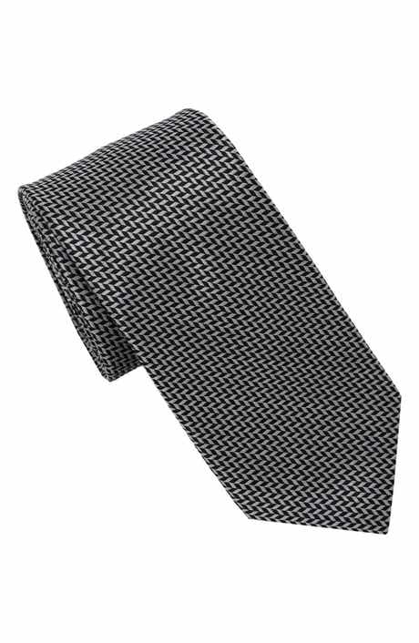 KARL LAGERFELD PARIS Herringbone Print Tie