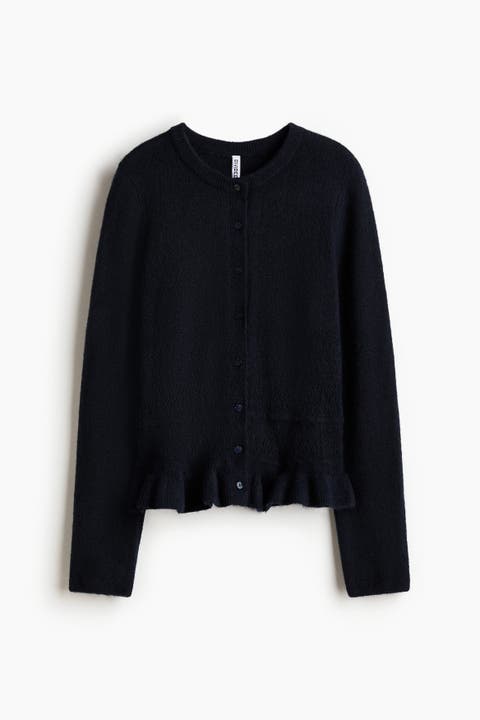 Pointelle-knit Cardigan