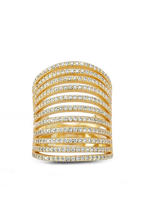 Moissanite Caged Band Ring