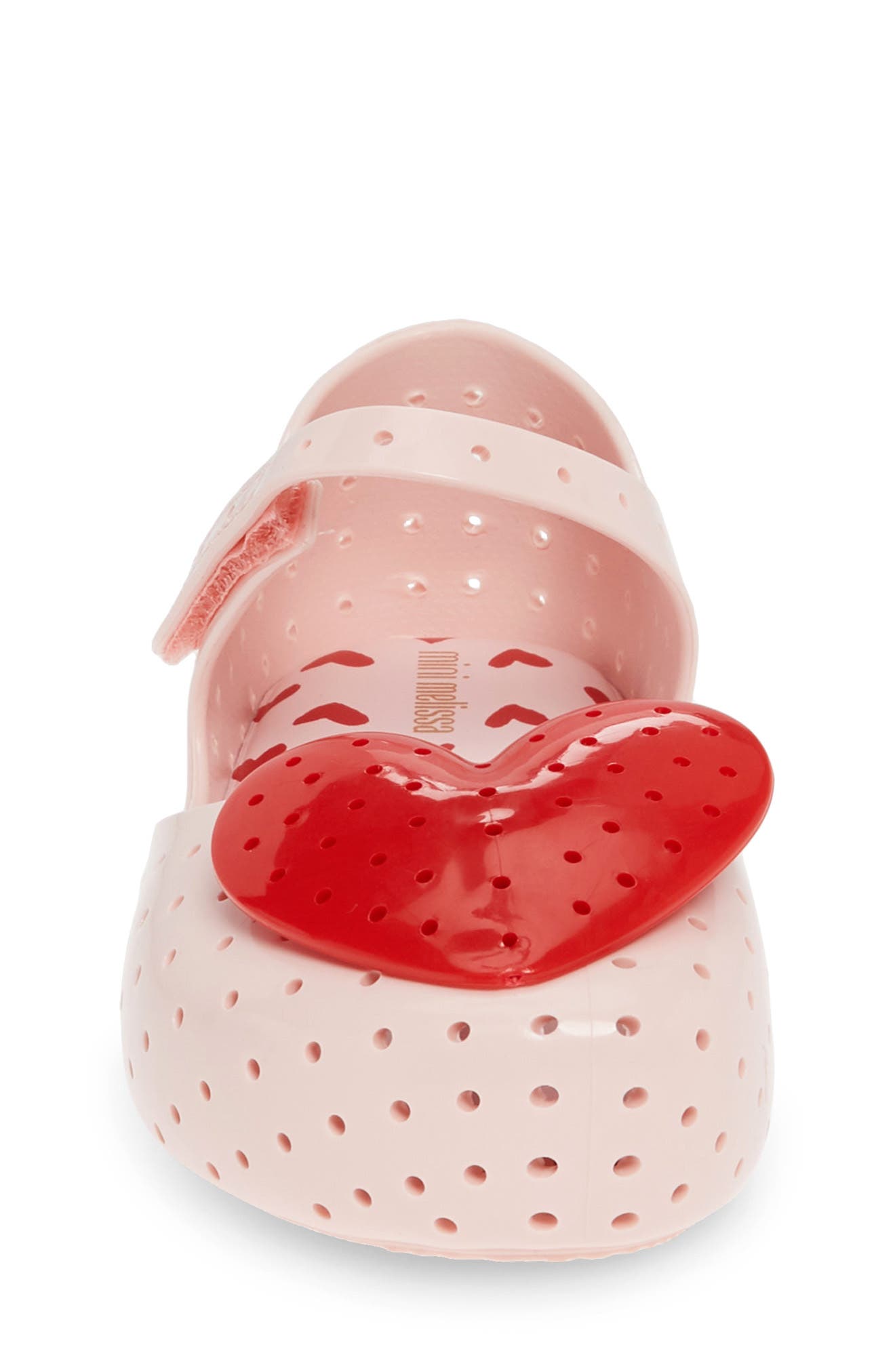 Mini Melissa Ultra13 Perforated Mary Jane, Alternate, color, PINK/ RED