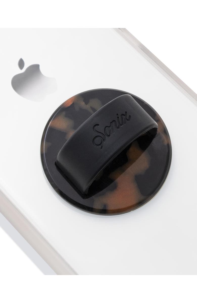 Sonix Brown Tort iPhone 11 Case & Slide Silicone Phone Ring, Alternate, color, 