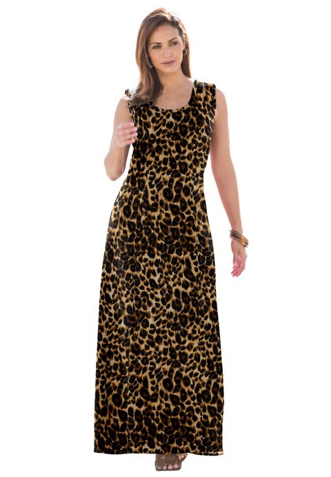 Jessica London Denim Maxi Dress (Plus) (Petite Available)