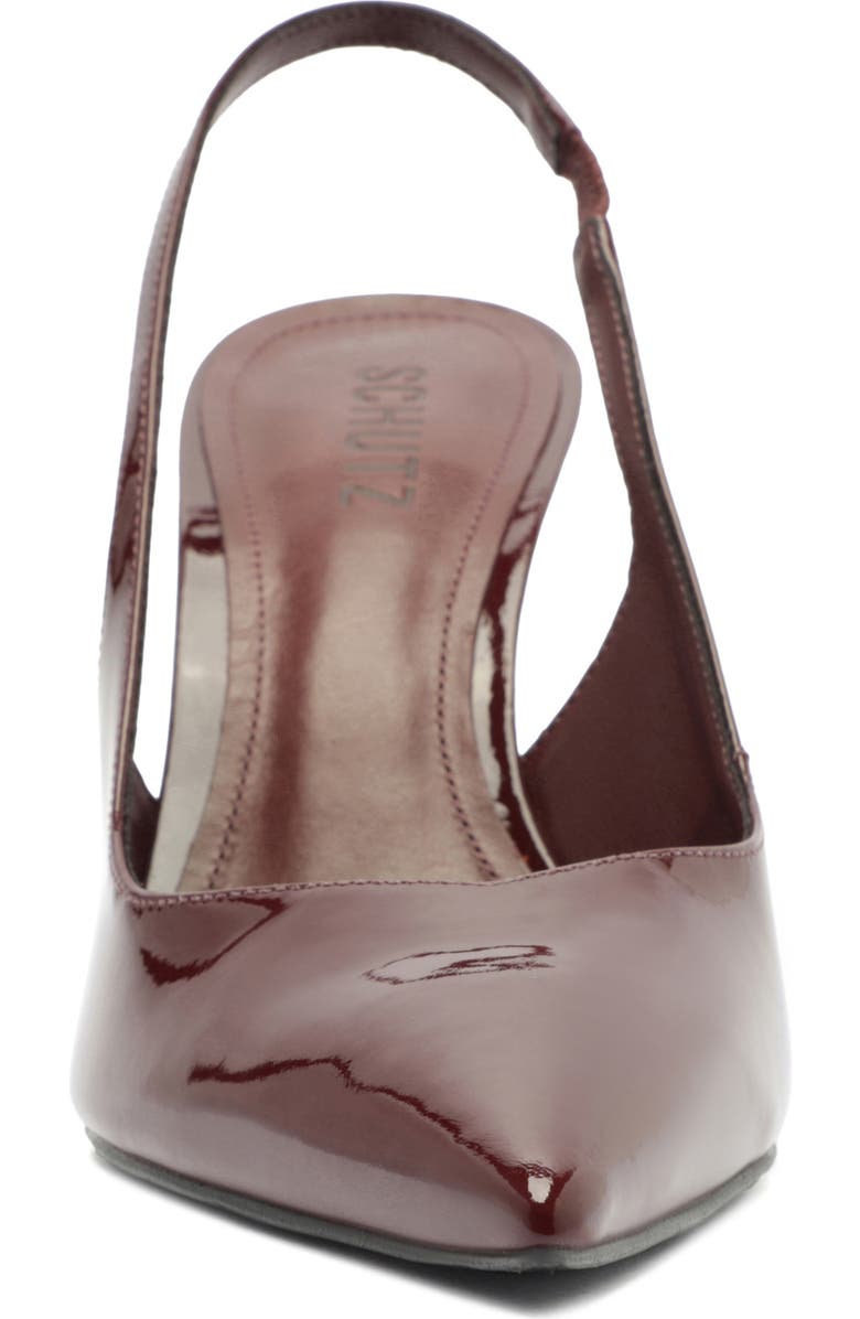 Schutz Lexi Slingback Pointed Toe Pump, Alternate, color, Vino