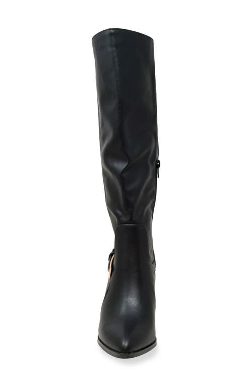 Chase & Chloe Chase And Chloe Slouch Knee High Boot In Black