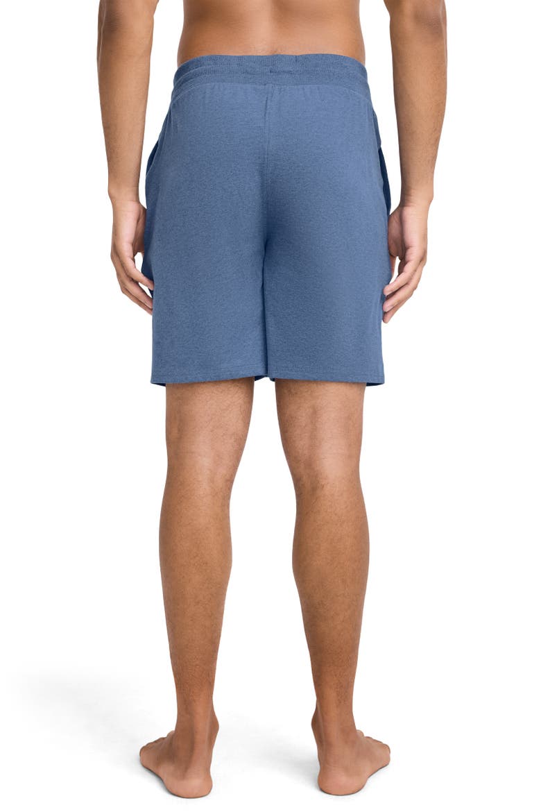 Mens Cotton Stretch Sleep Short, Alternate, color, Marina Blue Heather