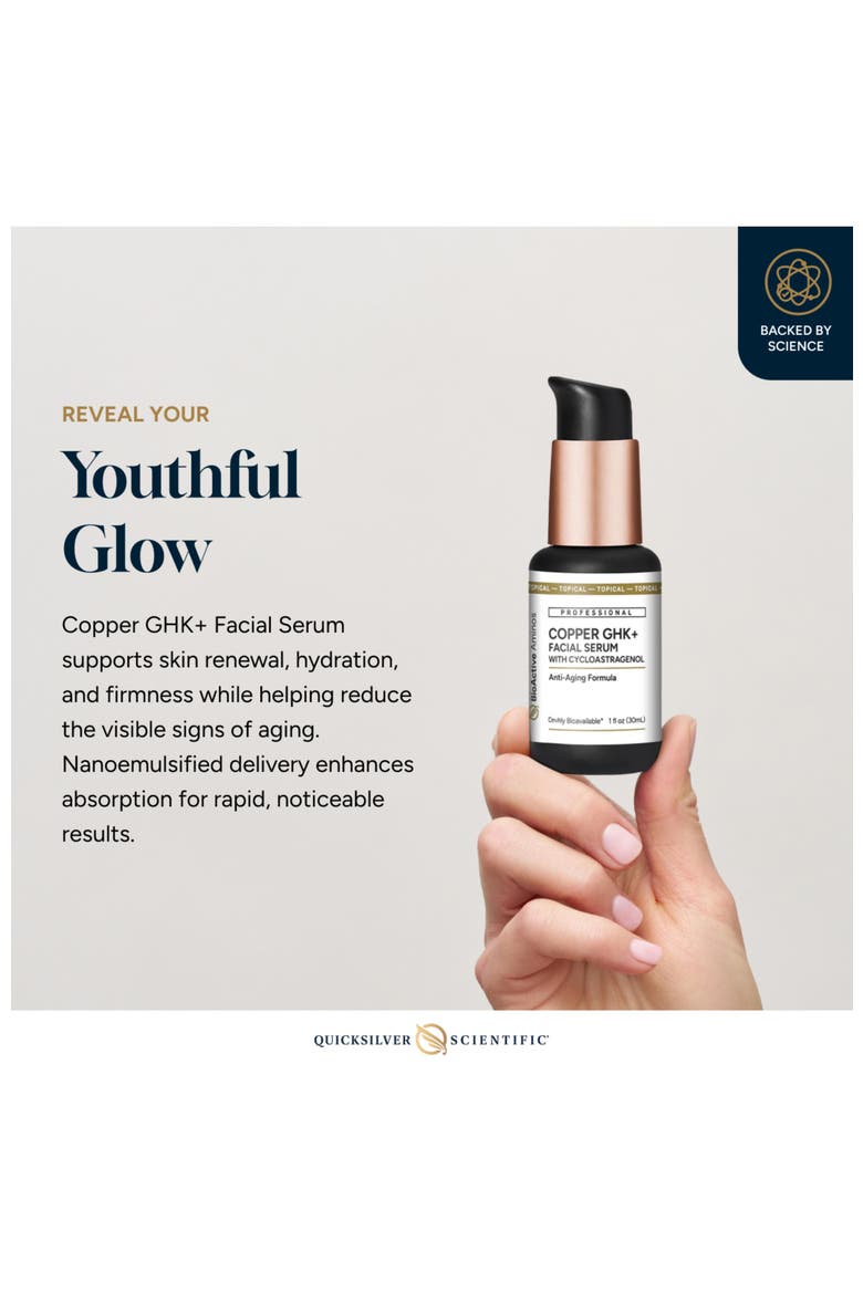 Copper GHK Plus Topical Peptide Facial Serum, Alternate, color, None