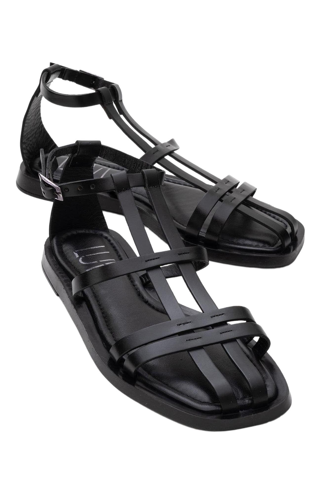 Forever & Always Shoes Odeil Leather Sandal, Alternate, color, 