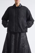 Jason Wu Collection Textured Fray Jacquard Jacket
