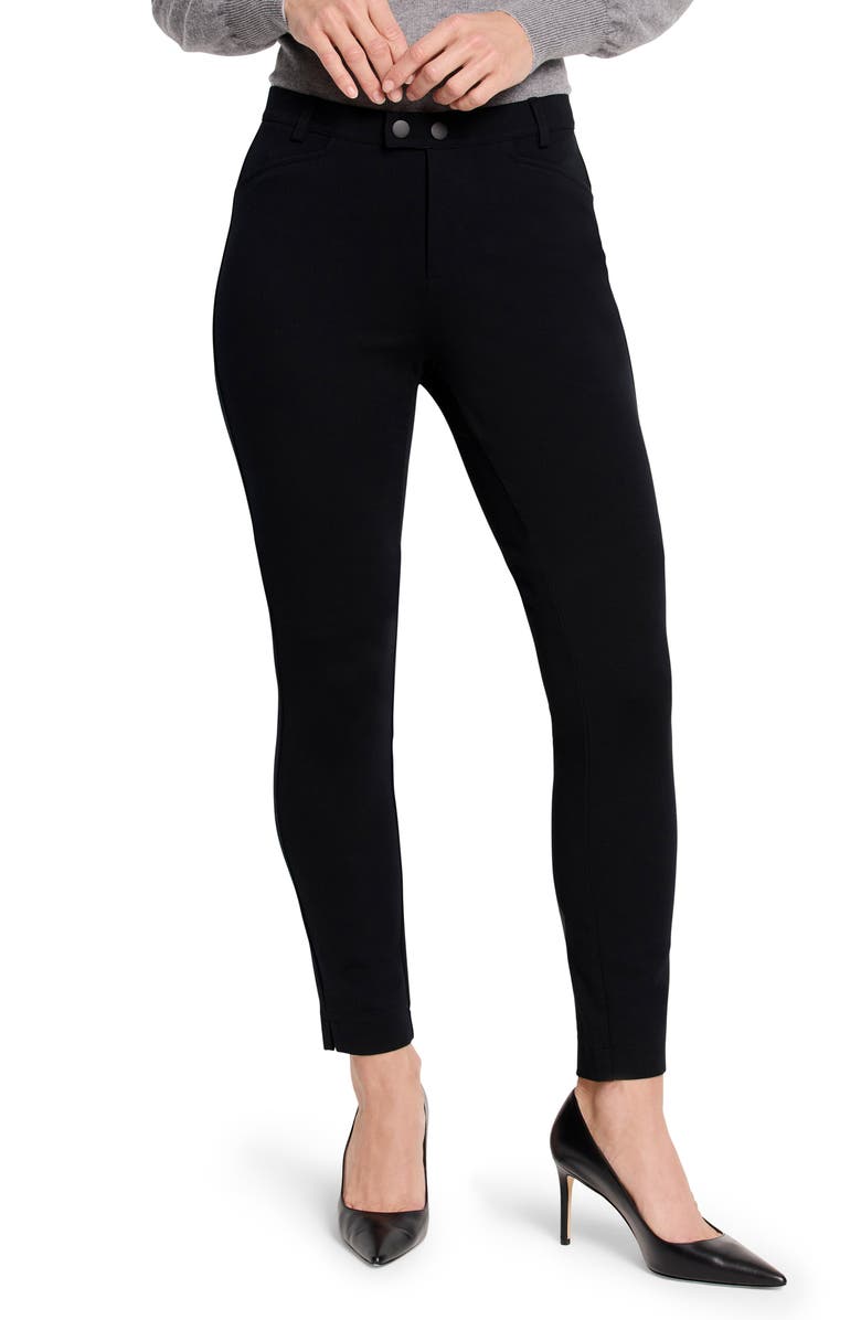 NIC+ZOE Ponte Riding Pants, Main, color, Black Onyx