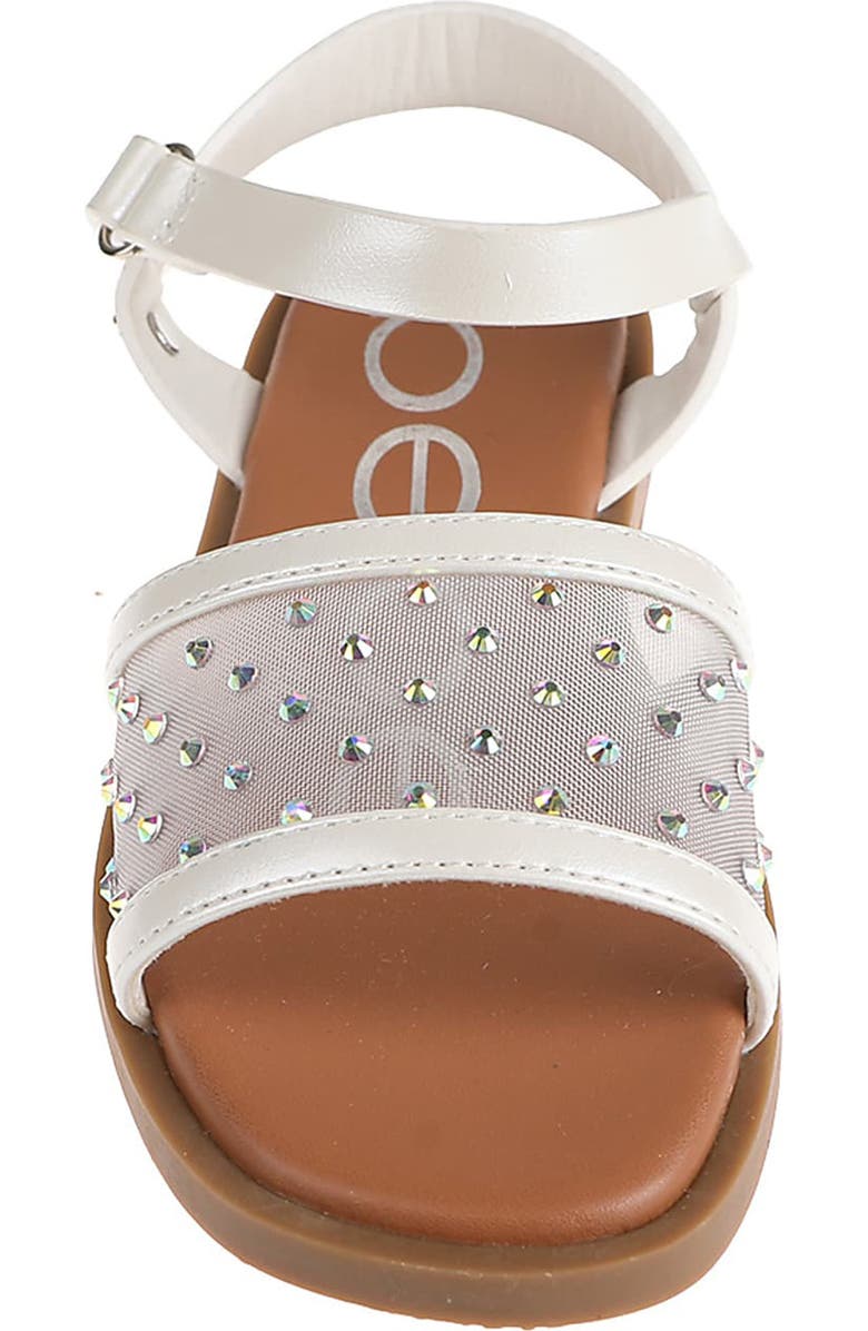 bebe Kids' Rhinestone Mesh Sandal, Alternate, color,