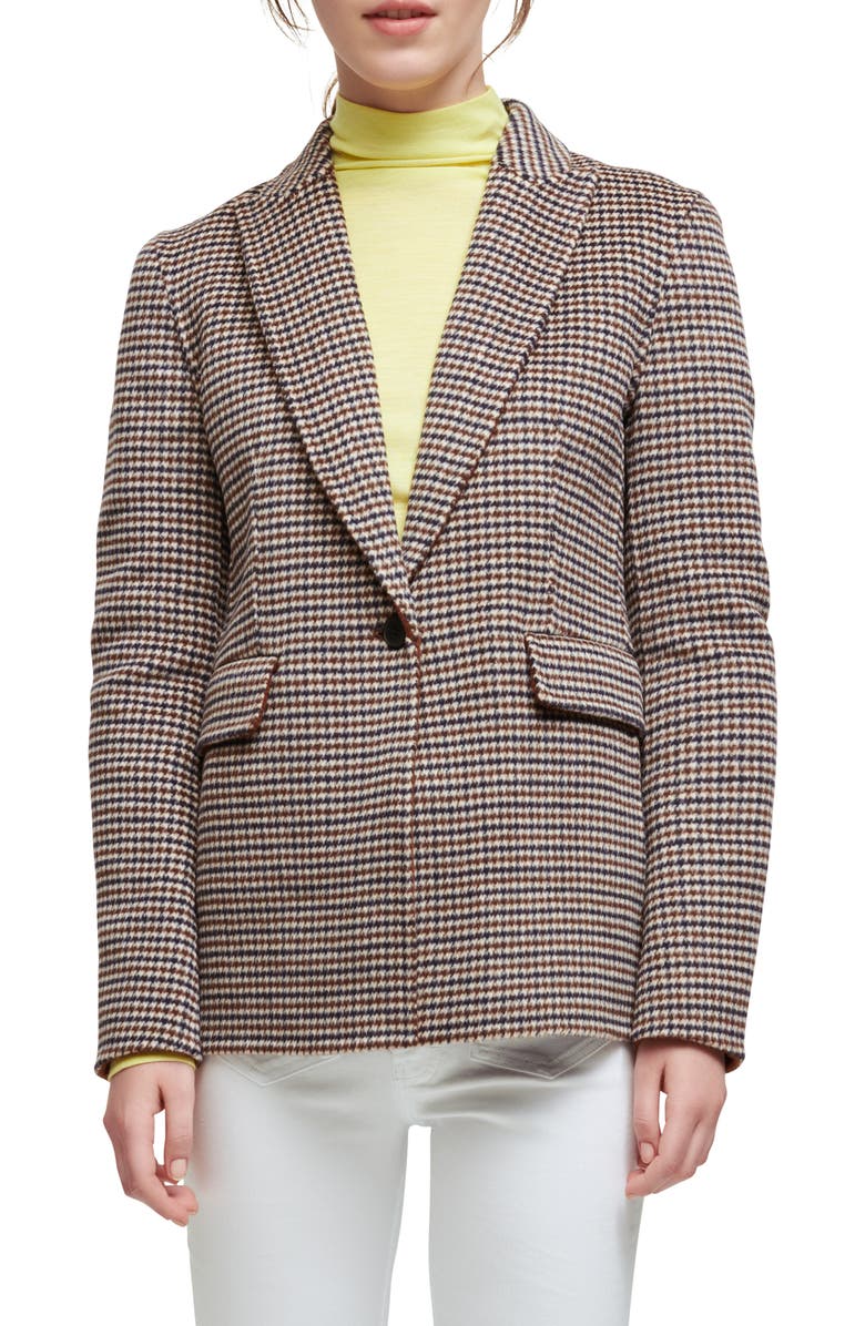 maje Varmino Houndstooth Jacket, Main, color,