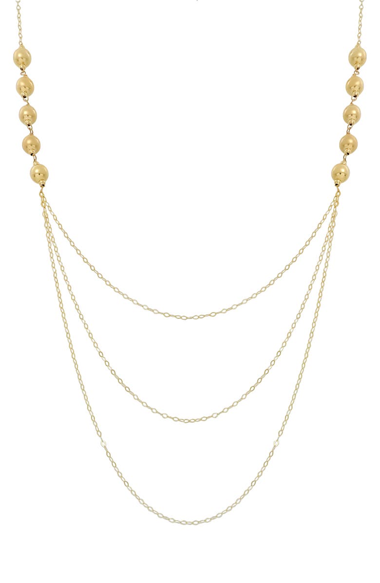 Bony Levy 14K Layered Chain Necklace, Main, color,