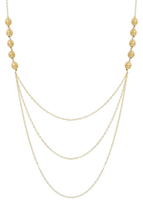 14K Layered Chain Necklace (Nordstrom Exclusive)