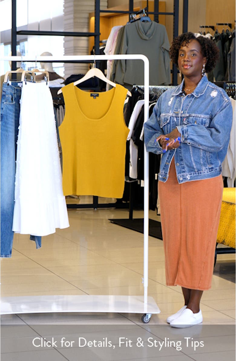 Scoop Neck Sweater Tank, sales video thumbnail