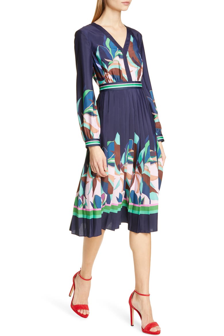 Leonore Supernatural Fit & Flare Dress, Alternate, color, NAVY