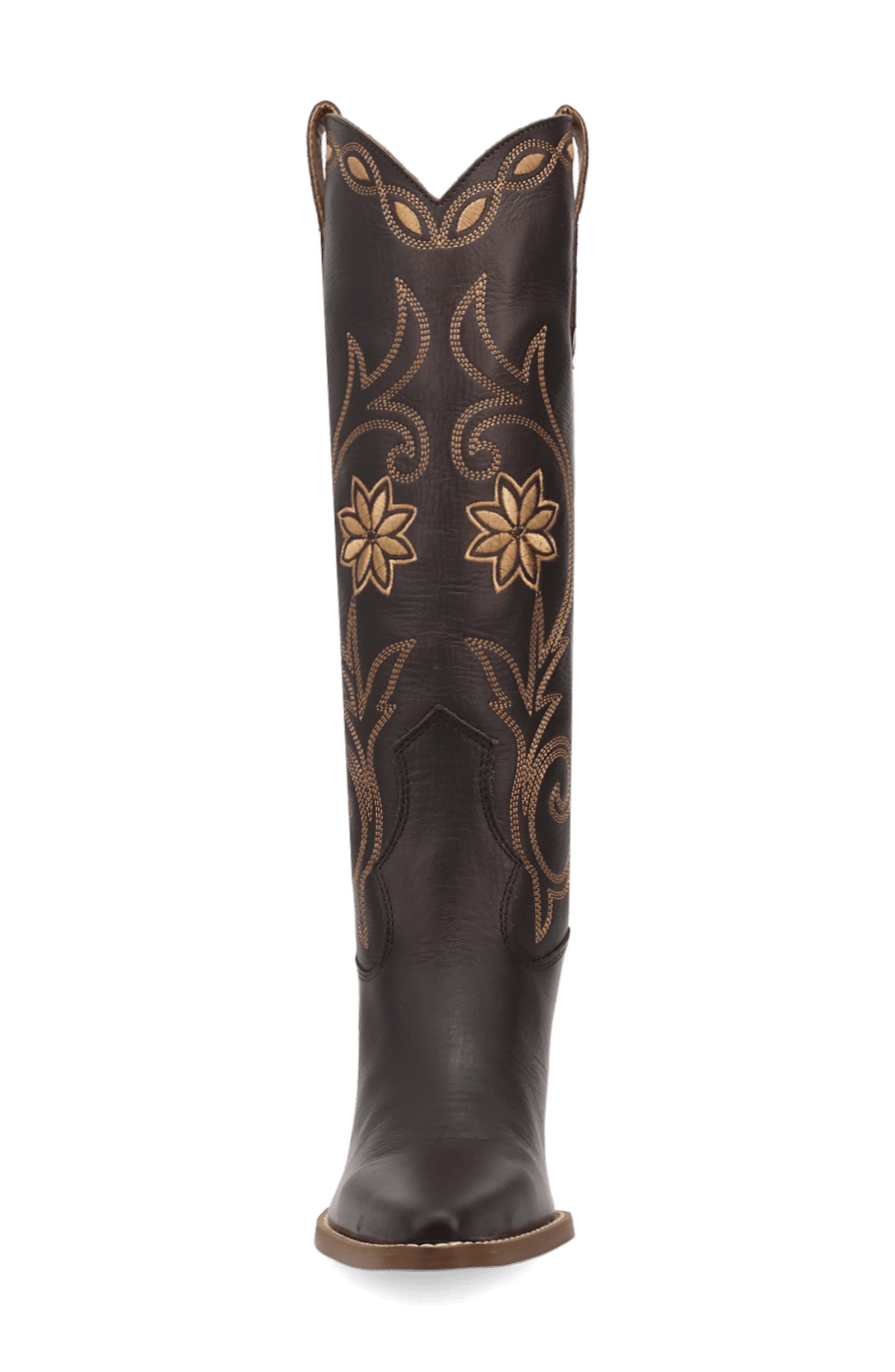 Miss Daisy Knee High Western Boot, Alternate, color, BROWN