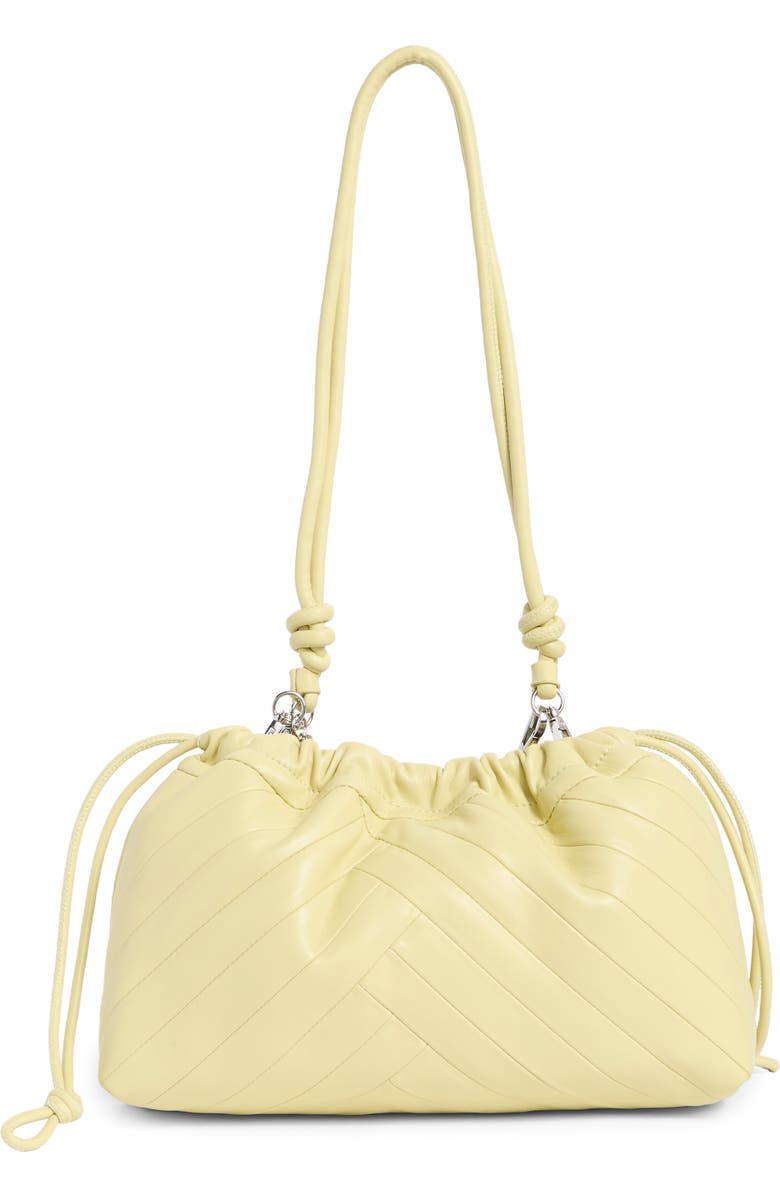 BCBG Drawstring Crossbody Bag, Main, color, Lemon