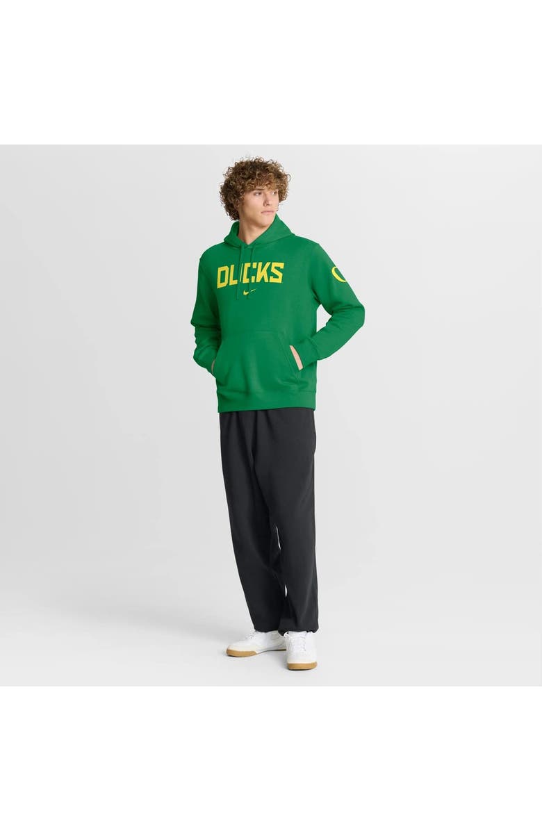 Nike Men's Nike Green Oregon Ducks Nickname Club Fleece Pullover Hoodie, Alternate, color, Green