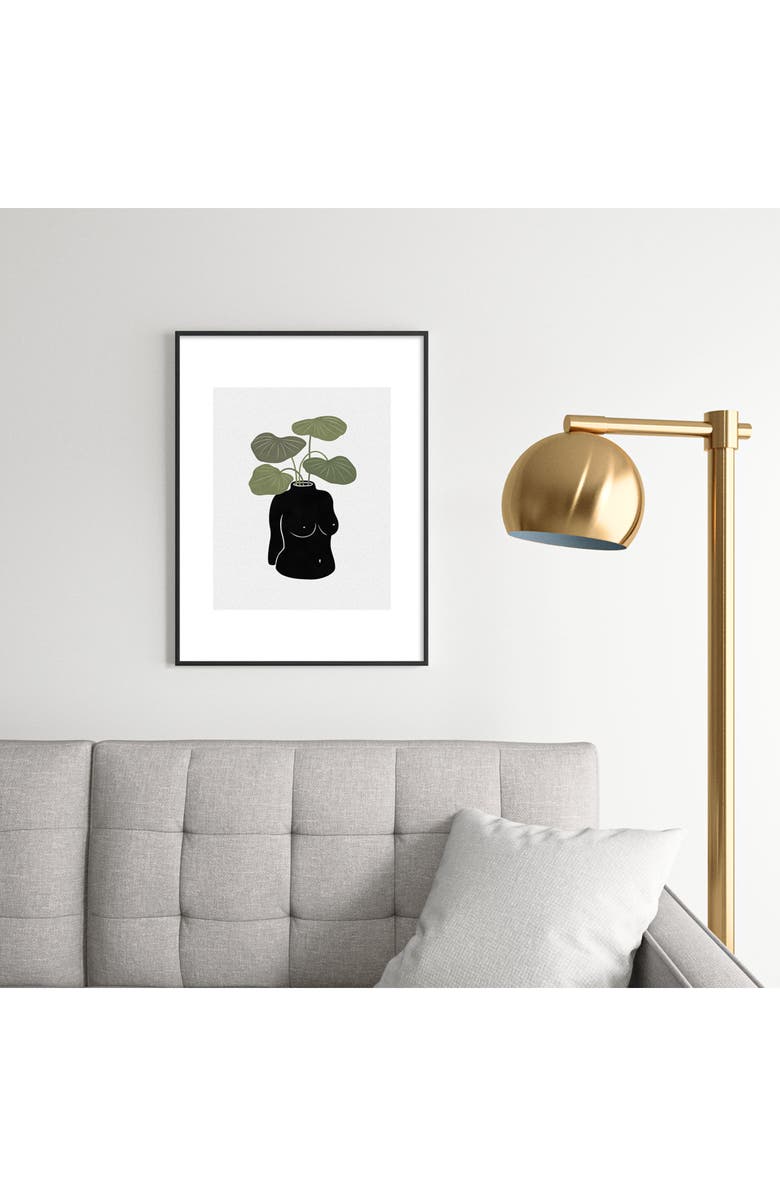 Deny Designs Body Tanical Vase, Alternate, color, Black Tones