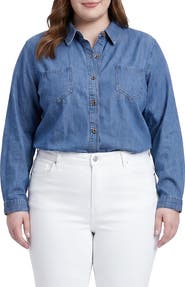Standards & Practices Denim Button-Up Shirt