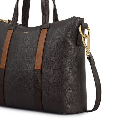 Radley Waterloo Way Medium Ziptop Satchel Bag In Brown