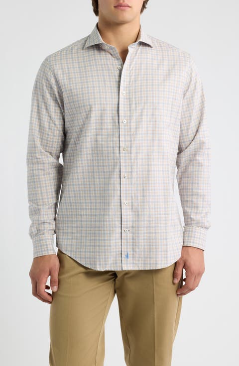 Bayview Pane Long Sleeve Button Down Shirt