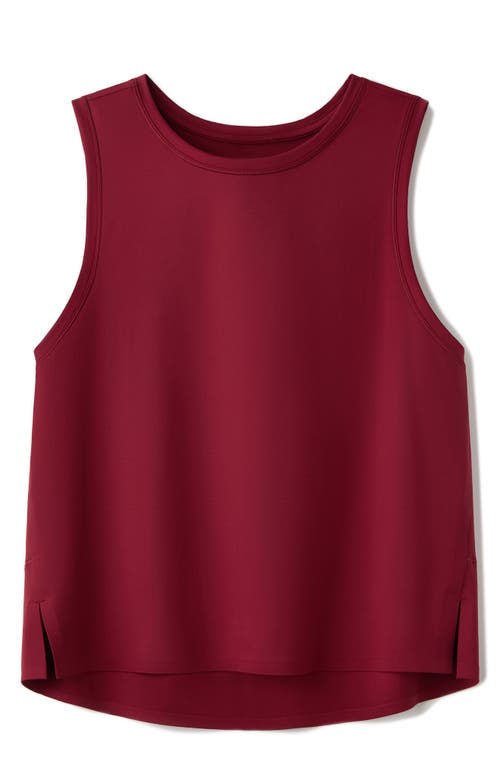 Rhone Serene Crop Performance Tank In Red