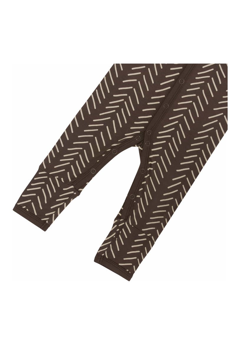 Kids' Herringbone Romper, Alternate, color, ESPRESSO HERRINGBONE
