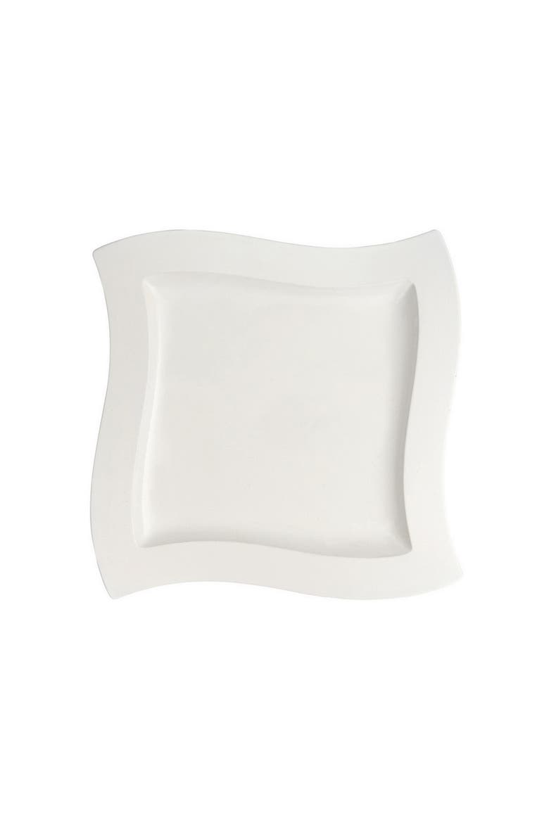 NewWave Dinner Plate Set of 4, Alternate, color, white