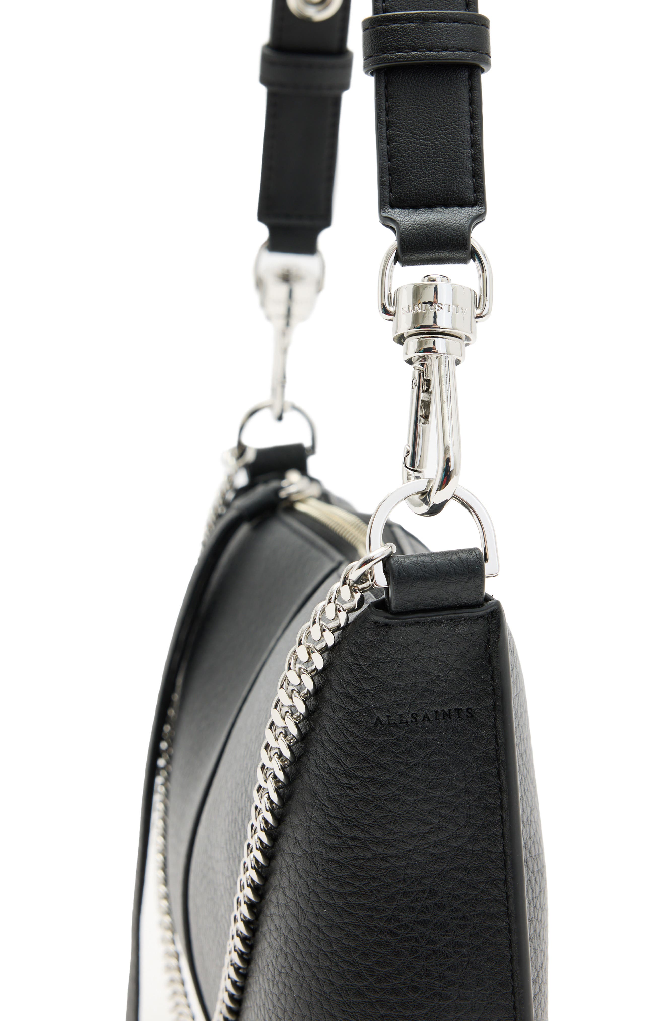 AllSaints Eve Leather Crossbody Bag, Alternate, color, 