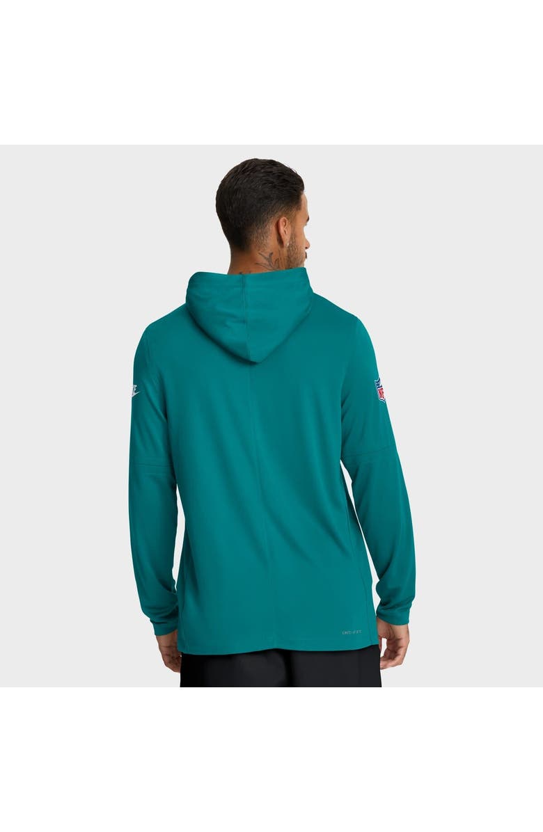 Nike Men's Nike Aqua Miami Dolphins Alt Pack Pass Accuracy Performance Long Sleeve Hoodie T-Shirt, Alternate, color, Aqua