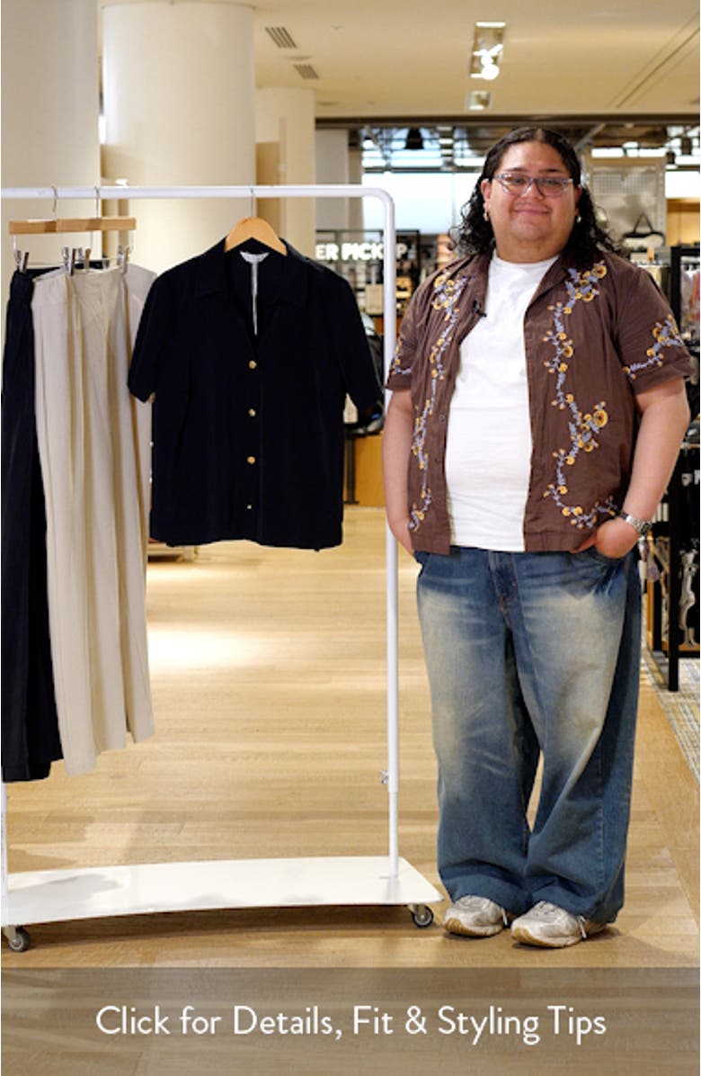 Dusky Dune Short Sleeve Button-Up Shirt, sales video thumbnail