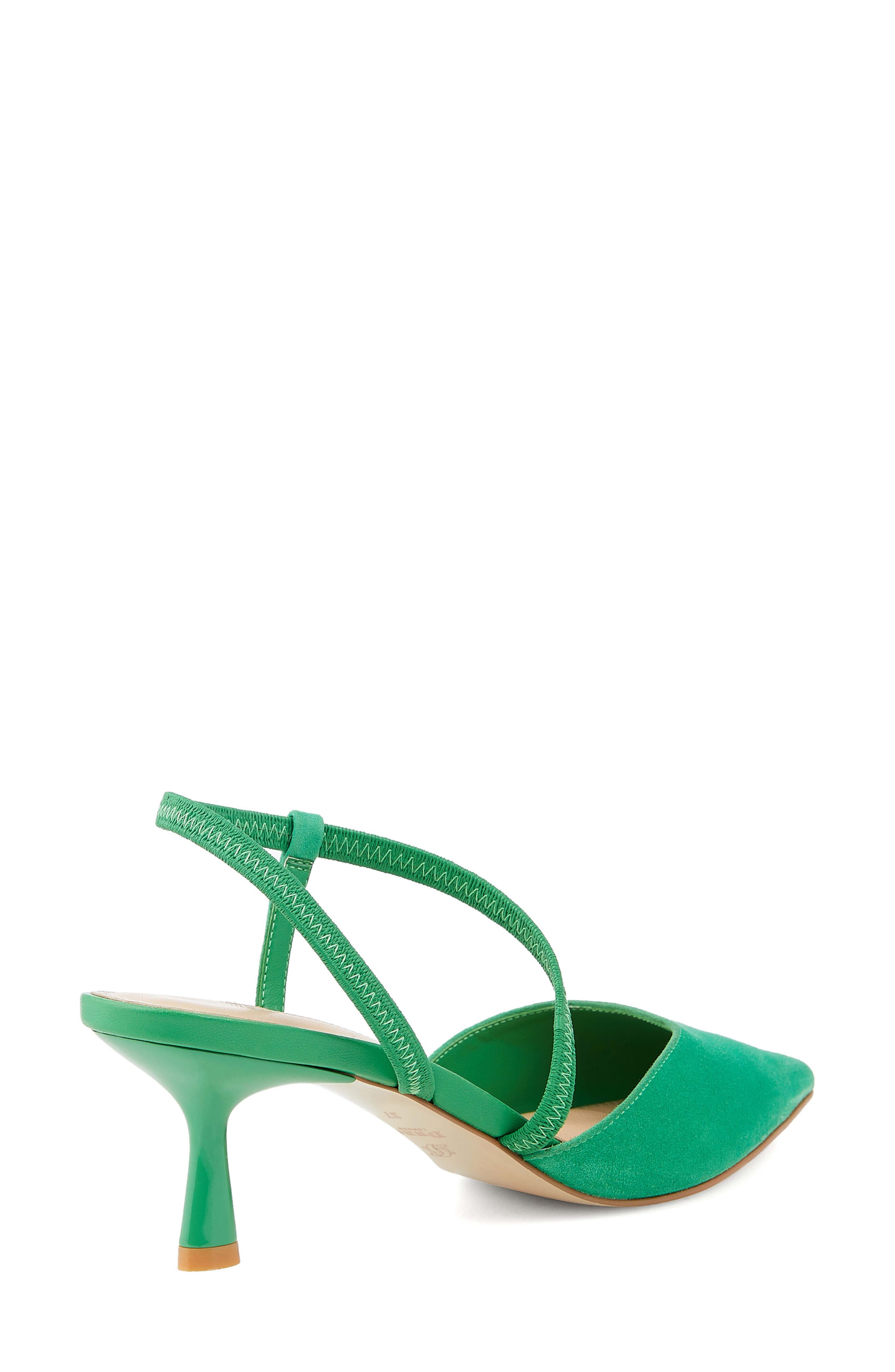 Citrus Pointed Toe Ankle Strap Pump, Alternate, color, GREEN