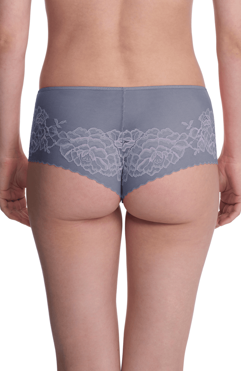 Natori Flora Lace Girl Brief, Alternate, color, Country Blue/Soft Mulberry
