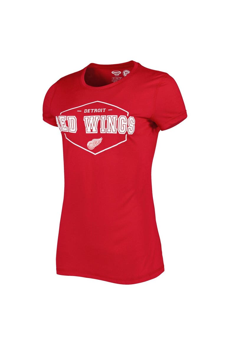 Women's Concepts Sport Red/Black Detroit Red Wings Badge T-Shirt & Pants Sleep Set, Alternate, color, Red