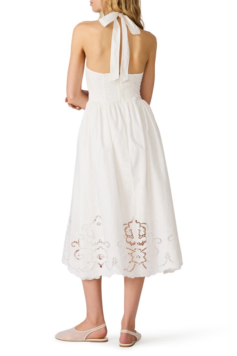 Margie Cutout Halter Midi Dress, Alternate, color, ANTIQUE