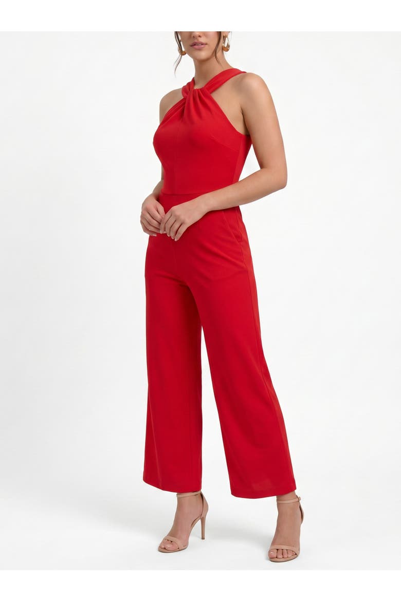 CBS HALTER JUMPSUIT, Alternate, color, RIO RED
